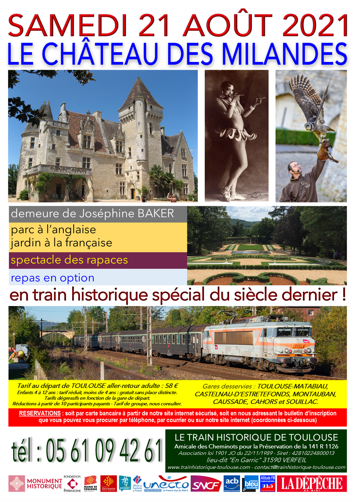 Affiche LES MILANDES 21 août 2021