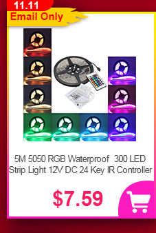 5M 5050 RGB Waterproof 300 LED Strip Light 12V DC 24 Key IR Controller