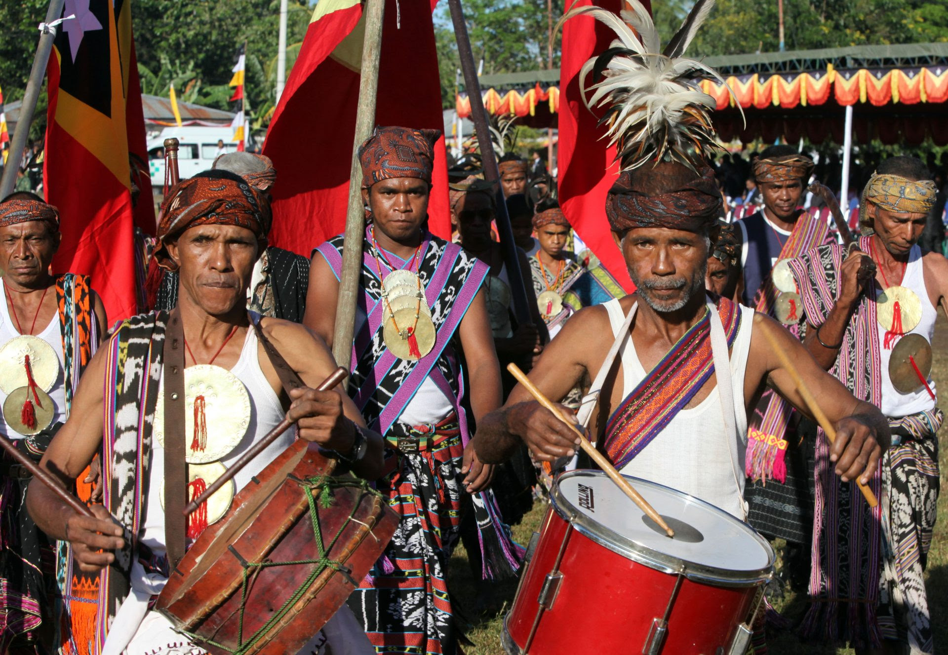 Comemorações do 13.º aniversário da restauração da independência timorense, em Maliana, Timor-Leste, 20 de maio de 2015. ANTÓNIO SAMPAIO/LUSA