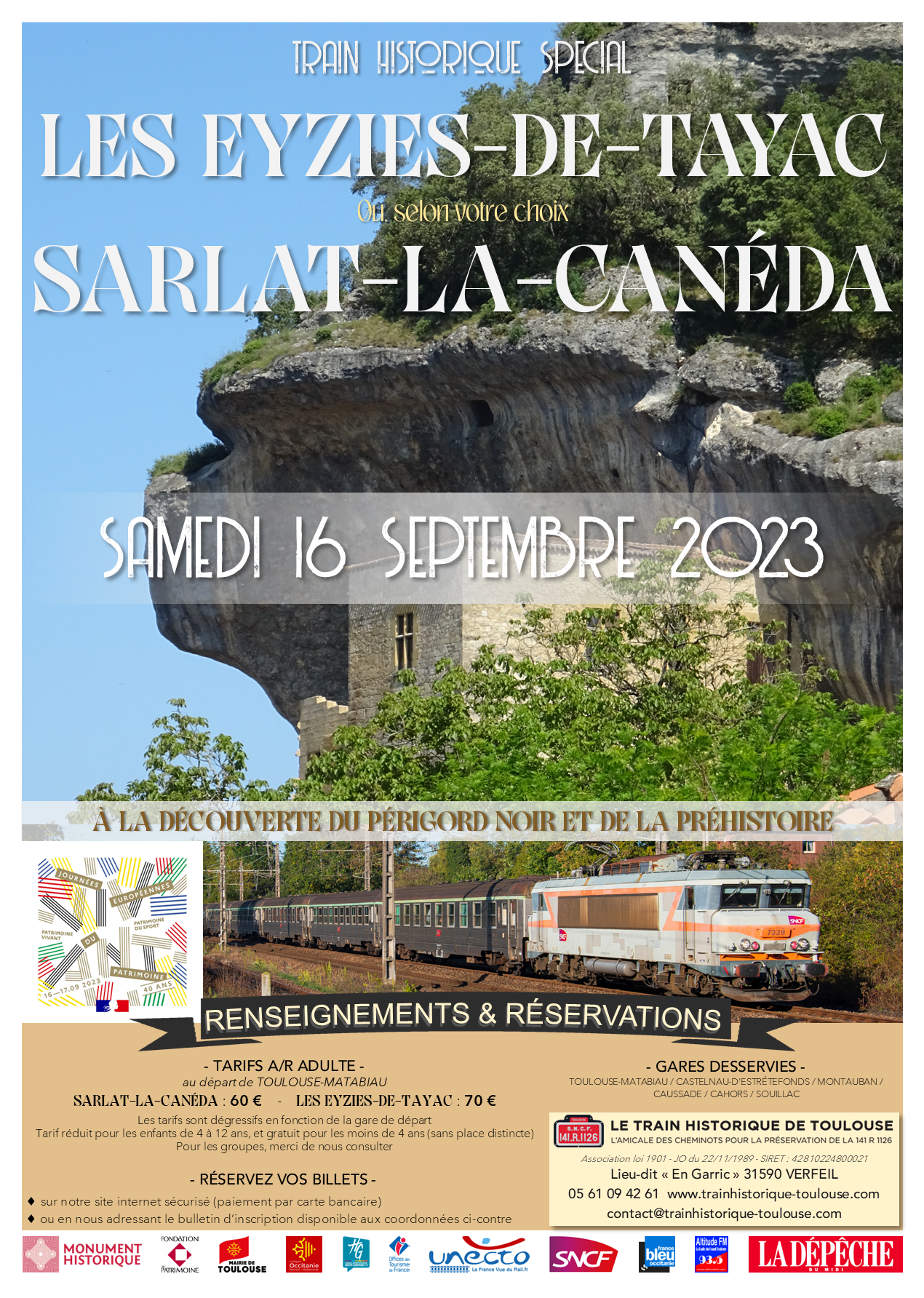 Affiche SARLAT - LES EYZIES samedi 16 septembre 2023