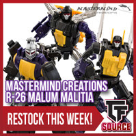 Transformers News: TFSource News - MMC Azalea, Malum Malitia, FT-20 Restock, MS-01X, MP46 Blackarachnia & More!