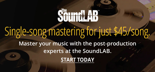 Single-song mastering for just $45/song.Master your music with the post-production experts at the SoundLAB.