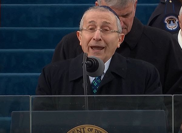 Rabbi Marvin Hier delivered a prayer at the Inauguration of US President Donald J. Trump on Jan. 20 2017