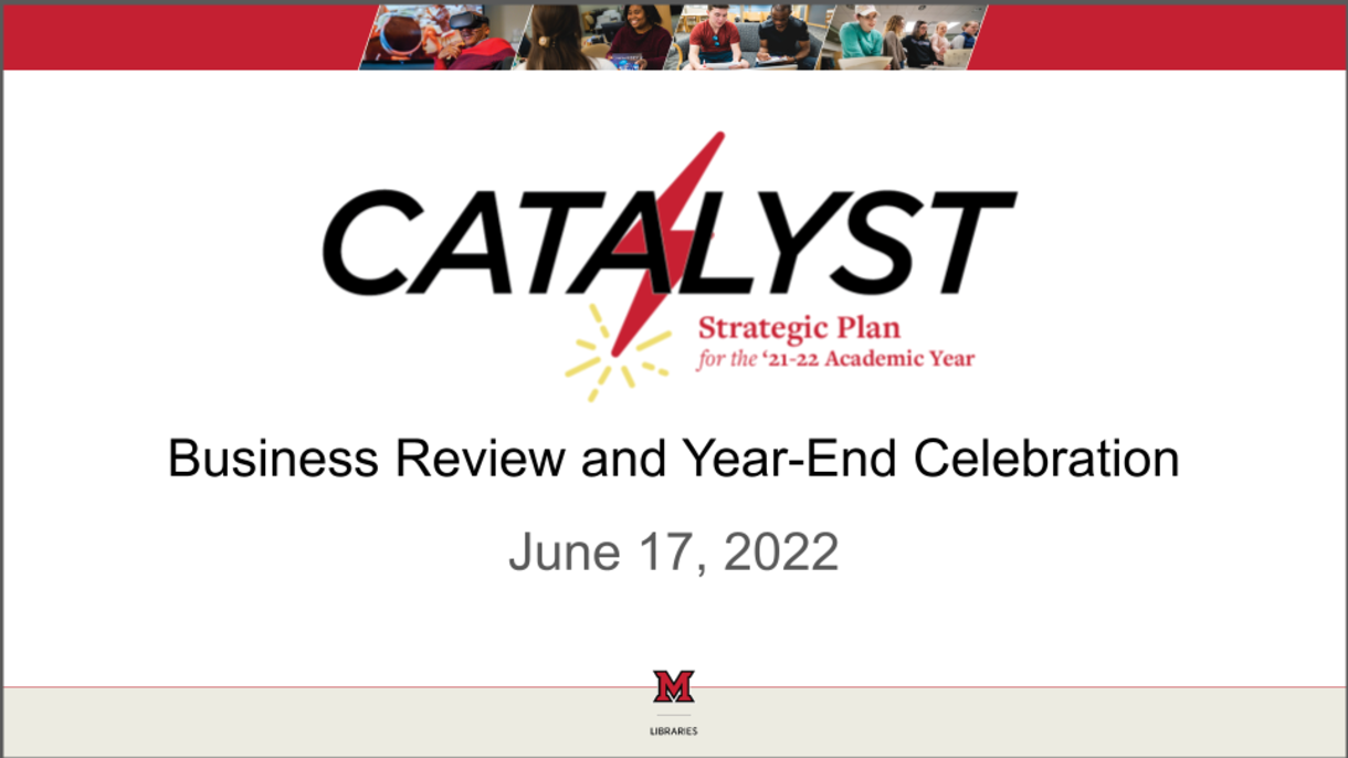 Title slides of the June 17 Business Review and Year-End Celebration.