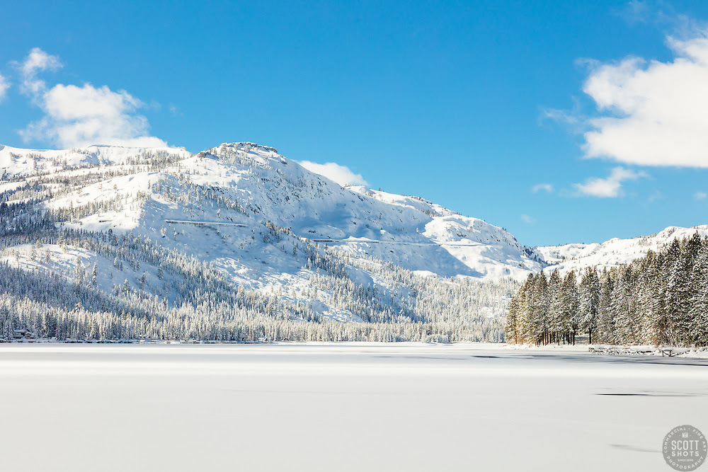 Snow Covered Donner Lake 1 Lake Tahoe / Truckee Scott Shots Photography