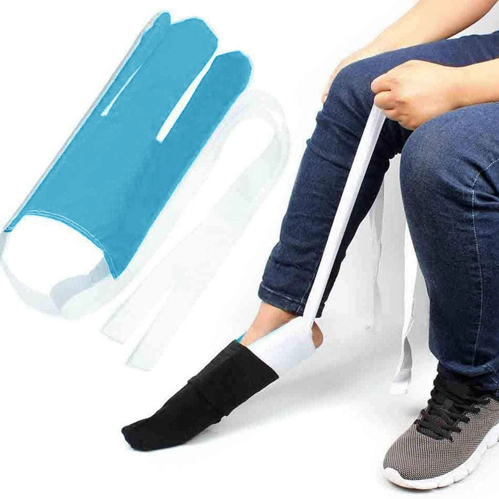 Flexible Sock Aid Kit Slider Sock Helper Aide Tool For Putting On Socks Men  Women Elderly Sock Assist Device Sock Puller - Dressing Aids - AliExpress