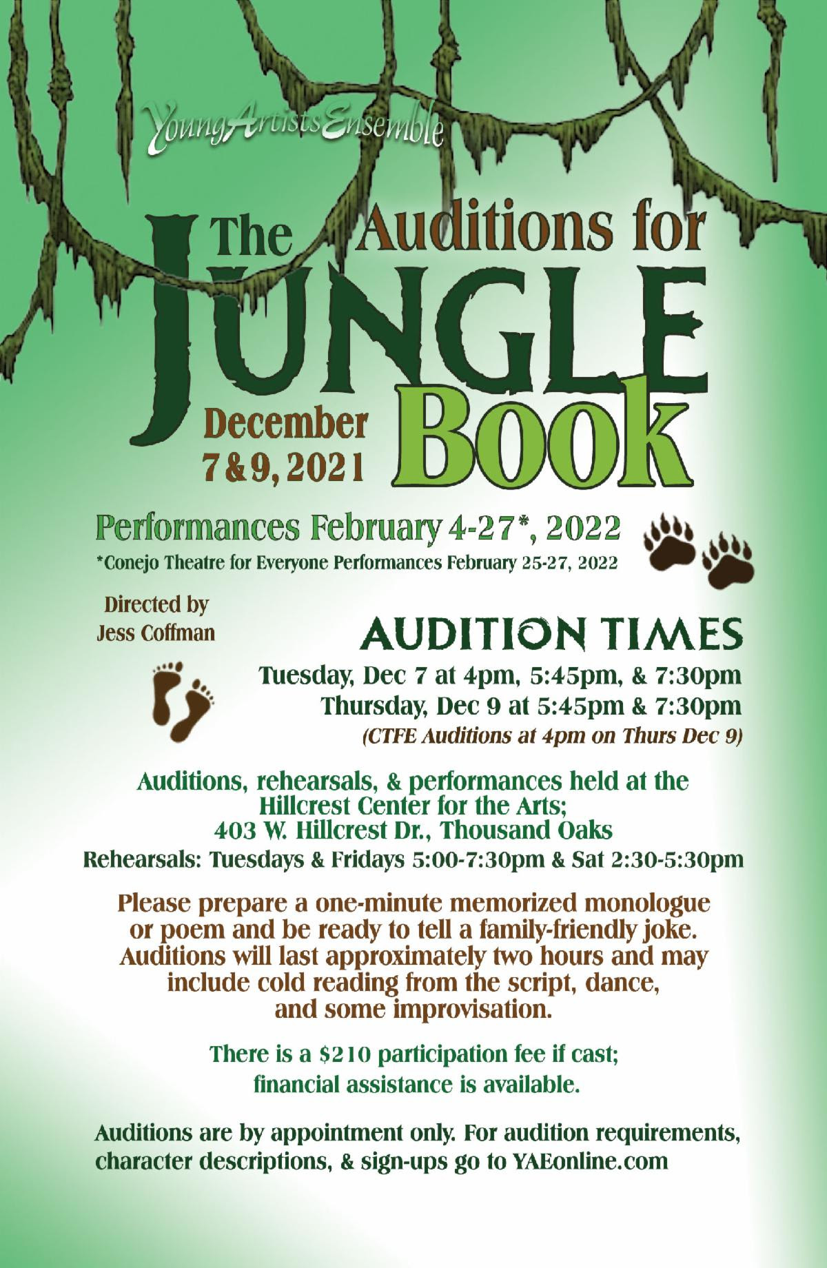 Jungle Book Auditions