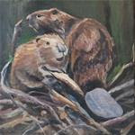 Beaver Pair - Posted on Tuesday, March 3, 2015 by Wendy Malowany