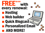Hosting* w/Web Site Builder, Quick Blogcast and MORE! Click to learn more!