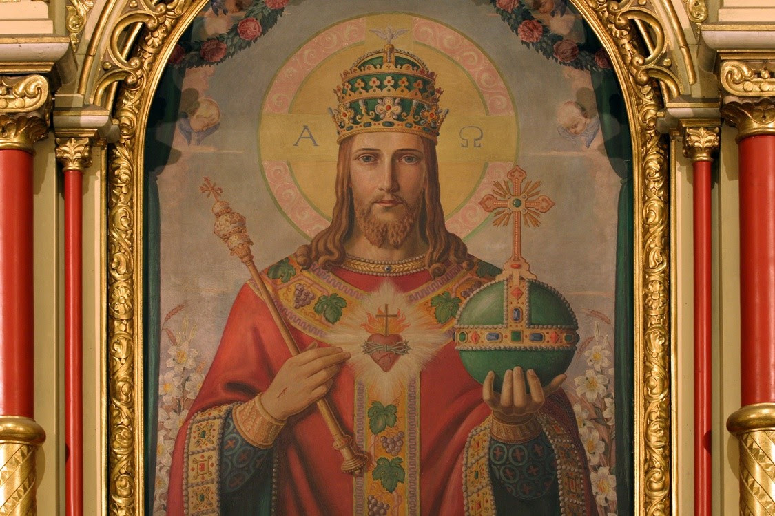 Znalezione obrazy dla zapytania jezus chrystus król w tiarze