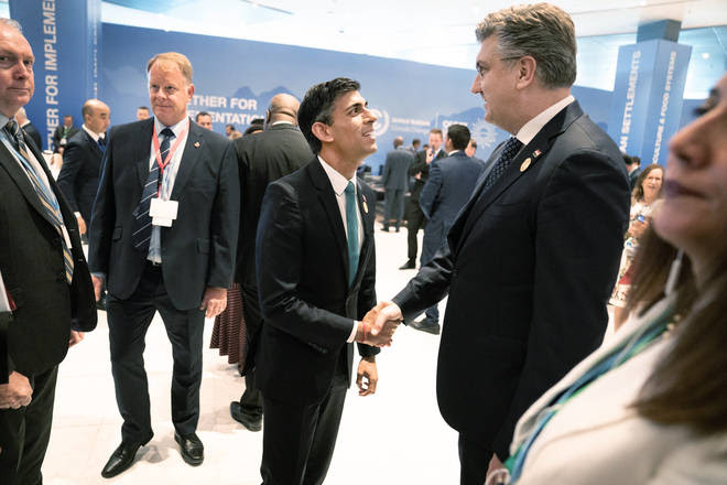 Rishi Sunak at Cop27 on Monday