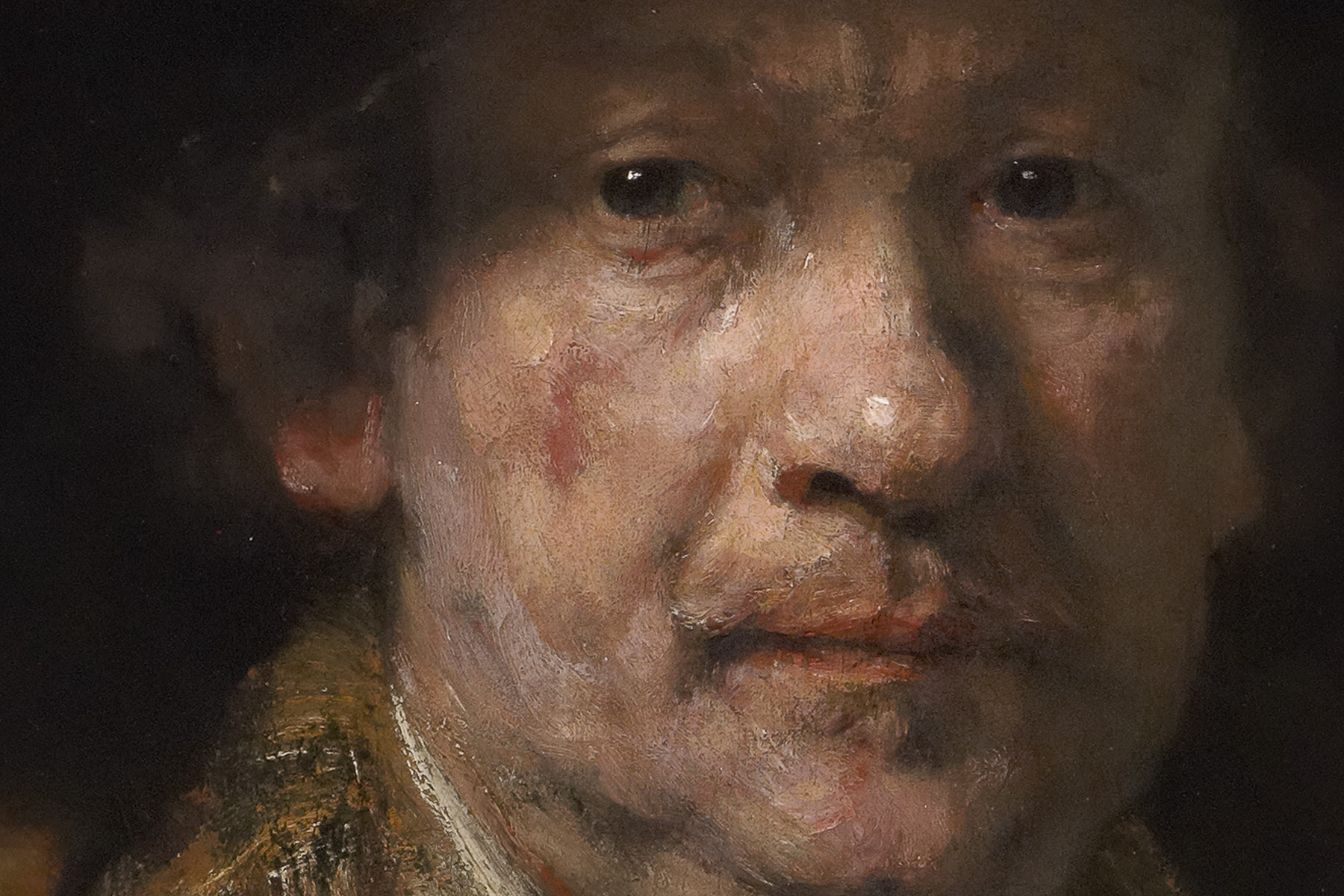 Rembrandt van Rijn (Dutch, 1606–1669), Self-Portrait (detail)