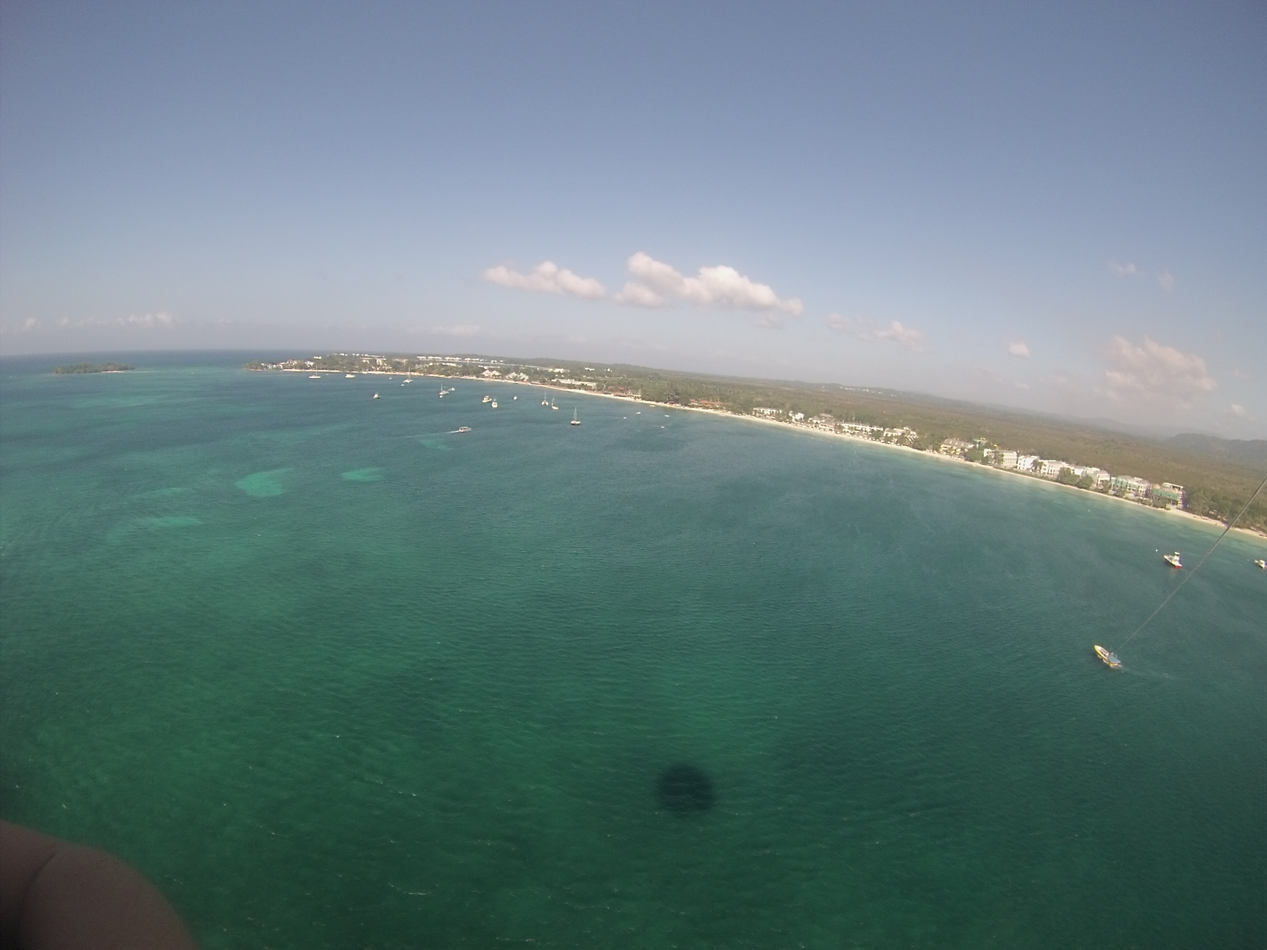 Parasailing view ocean Jamaica negril DCIM100GOPRO