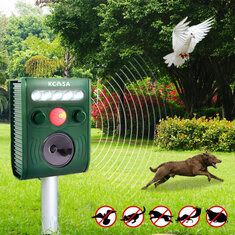 Repelente animal solar do sensor ultra-sônico do jardim PIR de KCASA