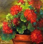 Summer Siesta Geraniums - Flower Paintings by Nancy Medina - Posted on Thursday, January 22, 2015 by Nancy Medina