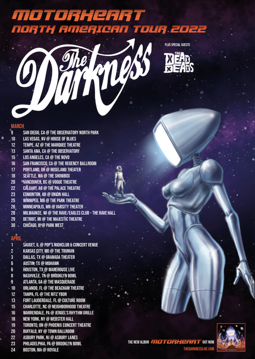 the darkness motorheart tour setlist