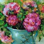 Winter Warmth Peonies and True Confessions of the Flower Obsessed - Flower Paintings by Nancy Medina - Posted on Monday, November 24, 2014 by Nancy Medina