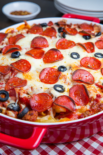 Pepperoni Pizza Casserole