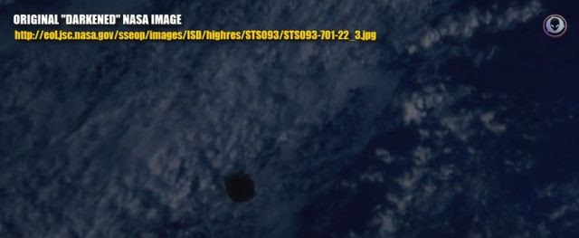 NASA Coverup Of Miles Wide UFO Over Earth (Video)