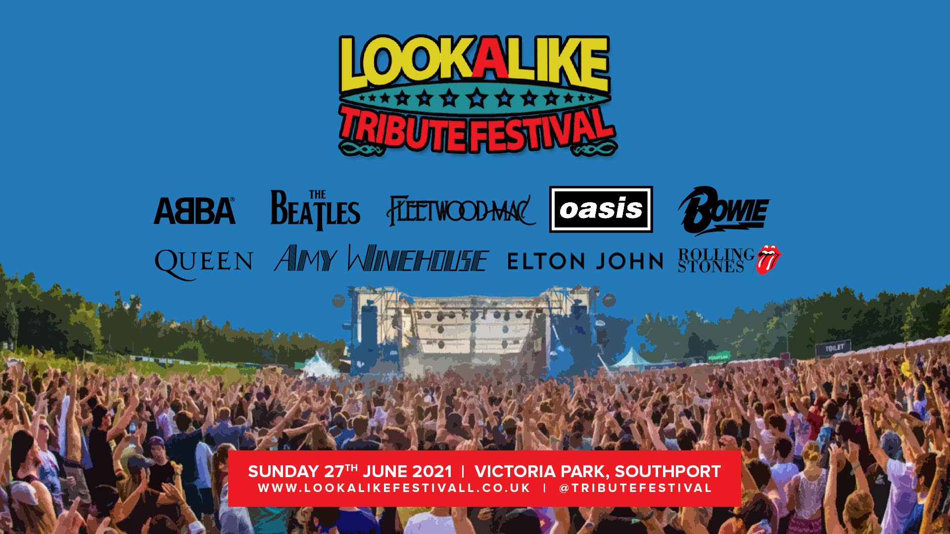 Lineup for lookalike tribute festival