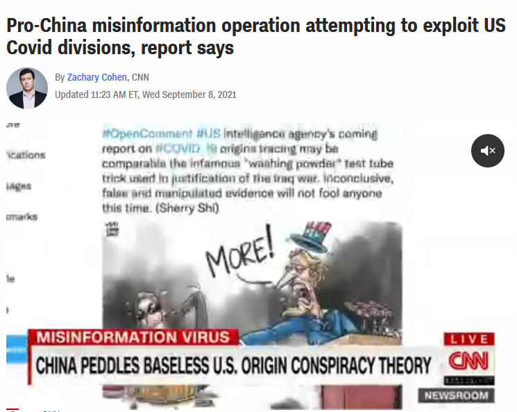 CNN: Pro-China misinformation operation attempting to exploit US Covid divisions, report says
