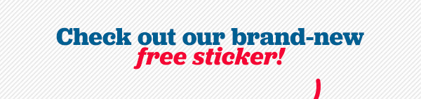 Check out our brand-new FREE sticker!