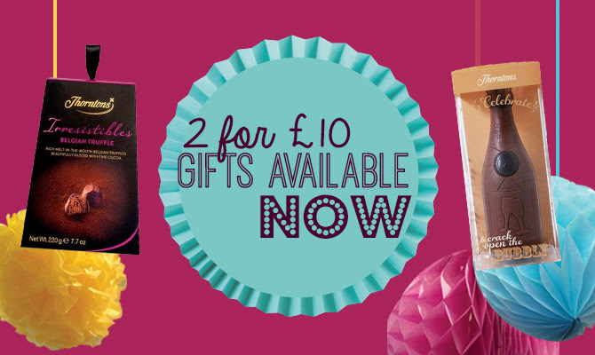 2 for £10 gifts available now! 2 for £10 gifts available now!