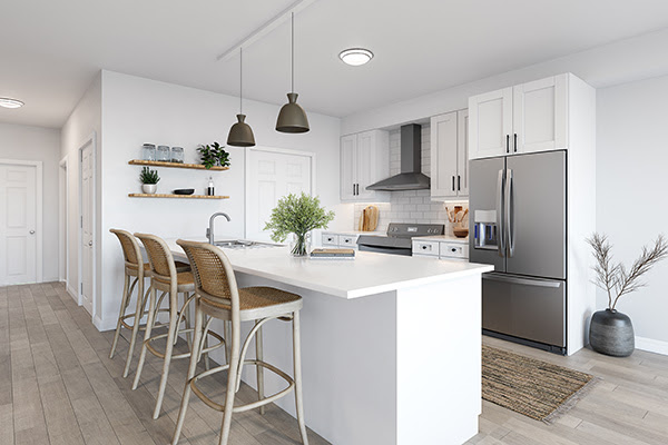 Rendering of Kitchen - The Coral