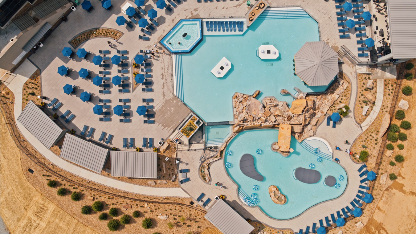 An aerial view of a resort
Description automatically generated with medium confidence