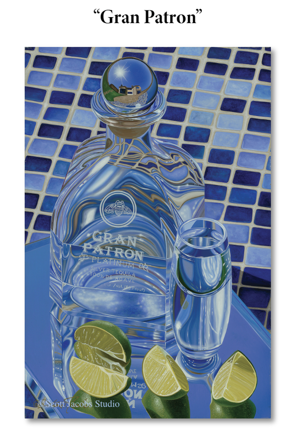 tequila painting of gran patron by scott jacobs