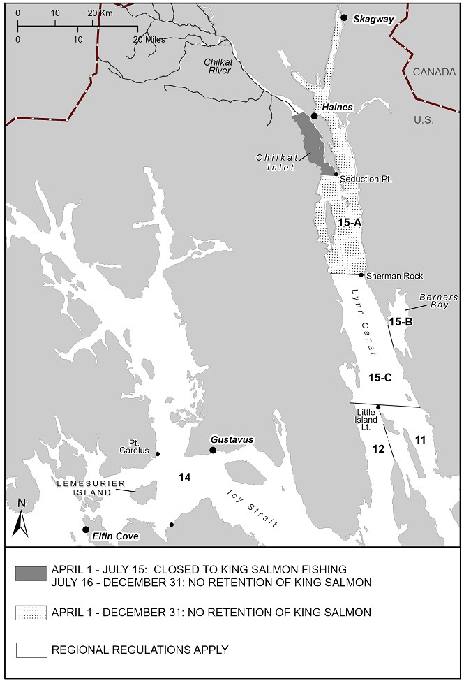 Updated 2020 King Salmon Sport Fishing Regulations In Southeast Alaska, Outside The Hines/Skagway Area