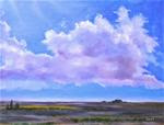 Clouds in Landscape, 24x18 Oil Painting - Posted on Saturday, February 7, 2015 by Carmen Beecher