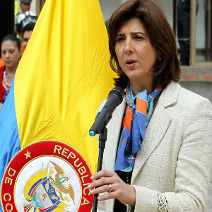 La canciller colombiana, María Ángela Holguín