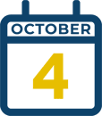 October 4 Calendar Icon