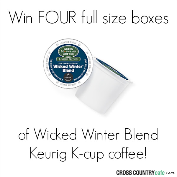 Win four boxes of Wicked Winter Blend Keurig K-cup coffee