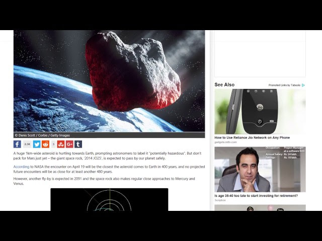 NASA Says Huge Asteroid Might Crash into Earth On 19 April 2017  Sddefault